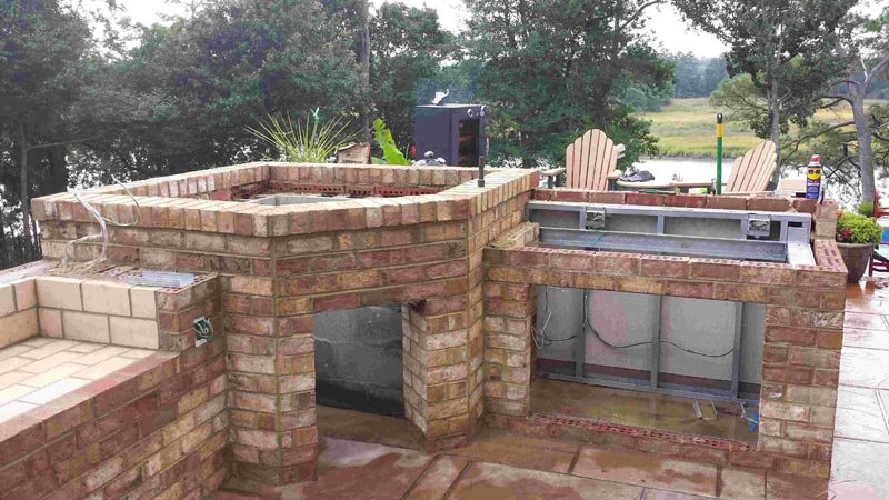 Outdoor Kitchen With Pizza Oven Diy
