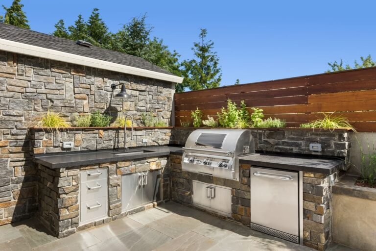 Simple Diy Outdoor Kitchen Backsplash