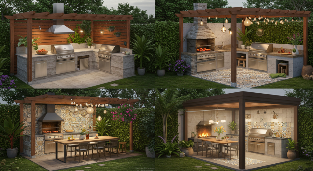 16+ Inspiring Outdoor BBQ Kitchen