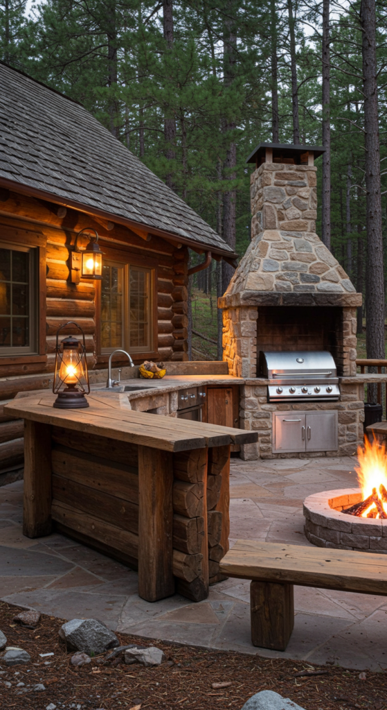 Rustic Cabin BBQ Spot